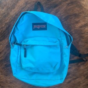 Turquoise Jansport backpack